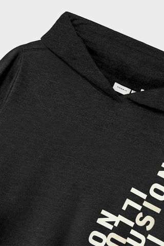 Sweater met Capuchon - Zwart - Name It Kids