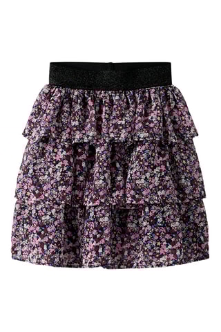 Rok met Ruches - Roze en Zwart - Name It Kids