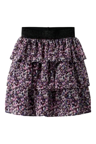Rok met Ruches - Roze en Zwart - Name It Kids