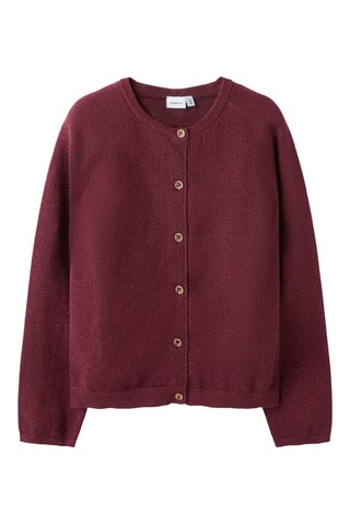 Biologisch Katoenen Vest - Bordeauxrood - Name It Kids