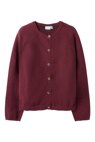 Biologisch Katoenen Vest - Bordeauxrood - Name It Kids