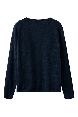 Biologisch Katoenen Vest - Gemêleerd Marineblauw - Name It Kids