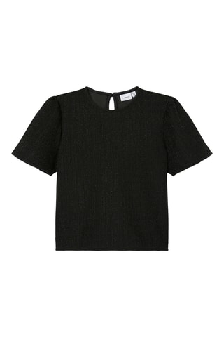 Top - Gemêleerd Zwart - Name It Kids