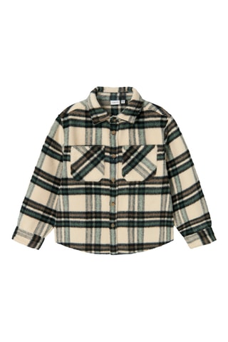 Camisa - Cru e verde - Name It Kids