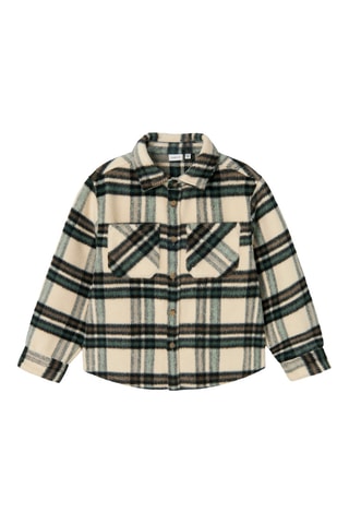 Camisa - Cru e verde - Name It Kids