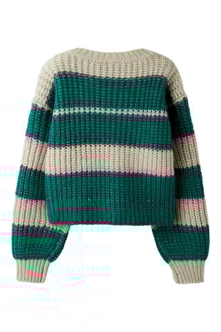 Trui - Ecru en Groen - Name It Kids