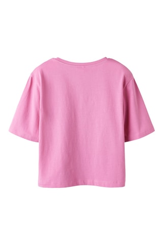 Biologisch Katoenen T-shirt - Roze en Wit - Name It Kids