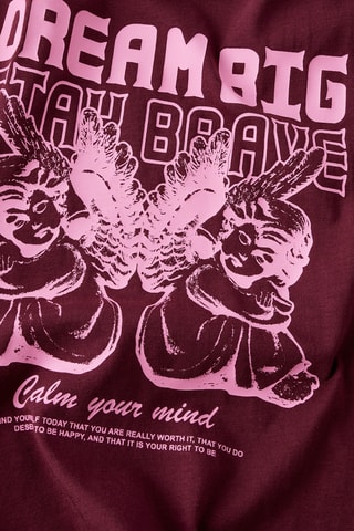 Biologisch Katoenen T-shirt - Bordeauxrood - Name It Kids