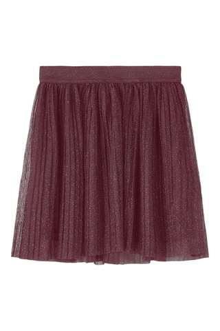 Plissérok - Bordeauxrood - Name It Kids