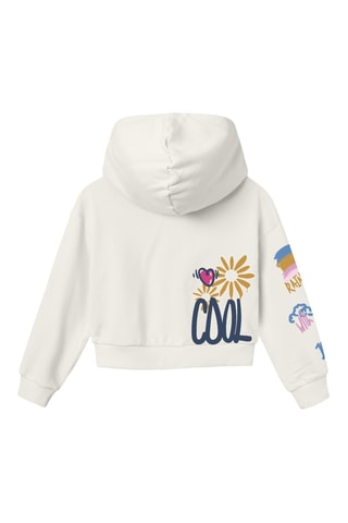 Sweater met Capuchon - Wit - Name It Kids