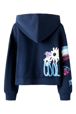 Sweater met Capuchon - Marineblauw - Name It Kids