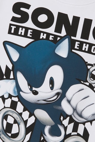 T-shirt Sonic The Hedgehog - Wit - Name It Kids