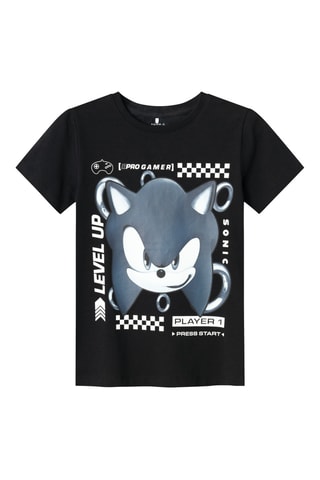 T-shirt Sonic The Hedgehog - Zwart - Name It Kids