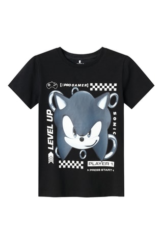 T-shirt Sonic The Hedgehog - Zwart - Name It Kids