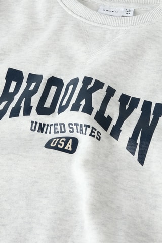 Sweater - Gemêleerd Lichtgrijs - Name It Kids