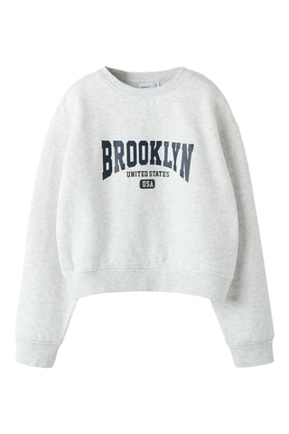 Sweater - Gemêleerd Lichtgrijs - Name It Kids