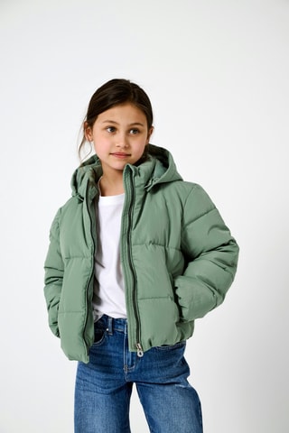 Gewatteerde jas met capuchon - Groen - Kids Only Girl