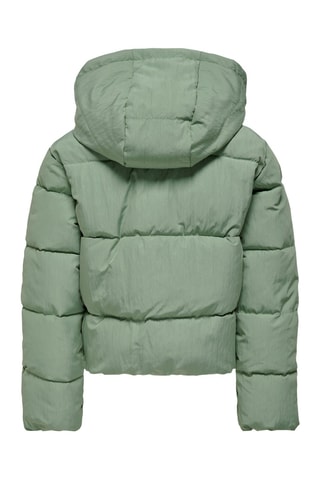 Gewatteerde jas met capuchon - Groen - Kids Only Girl