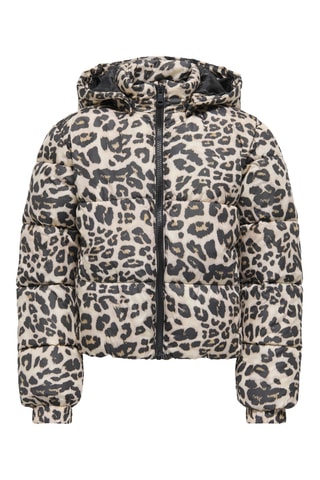 Gewatteerde jas met capuchon - Ecru - Kids Only Girl