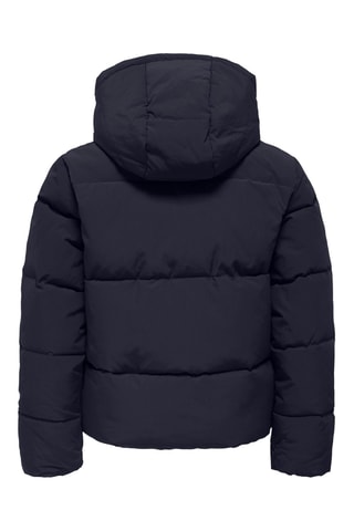 Gewatteerde jas met capuchon - Marineblauw - Kids Only Girl