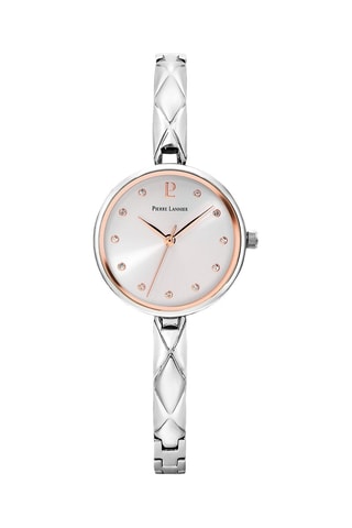 Montre à quartz en acier Leia - Argenté et doré rose