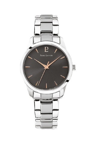 Montre à quartz en acier Roxane - Argenté et anthracite