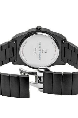 Montre à quartz en acier Candide - Noir