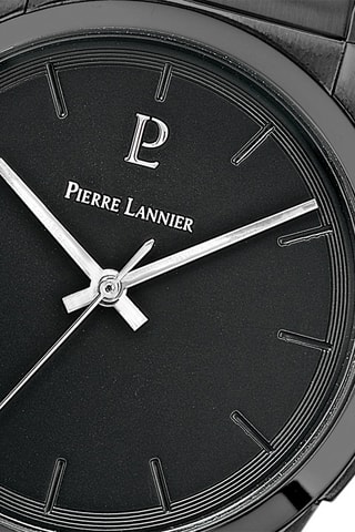 Montre à quartz en acier Candide - Noir