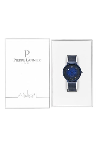 Montre à quartz en acier Théia - Bleu marine