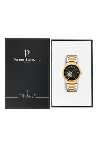 Montre automatique en acier Fleuret - Doré et noir