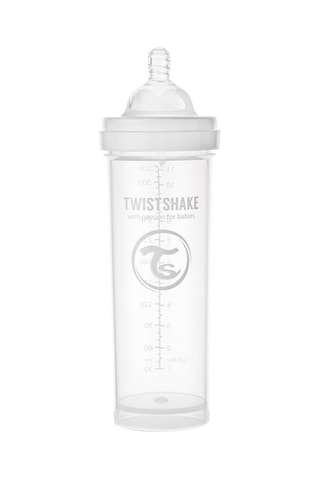 Biberon anti-colique sans BPA en silicone - Dès 4 mois - 330 ml