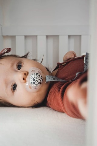 Attache-sucette - Gris pastel