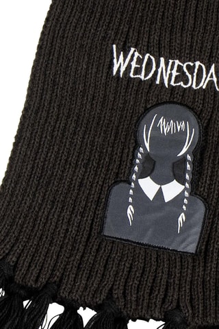 Bonnet et écharpe Mercredi Addams La Famille Addams - Noir