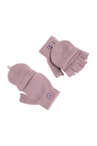 Bonnet et moufles mitaines Angel et Sticth Lilo et Stitch Disney - Violet