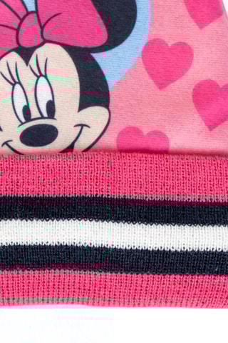 Bonnet et gants Minnie Disney - Rose