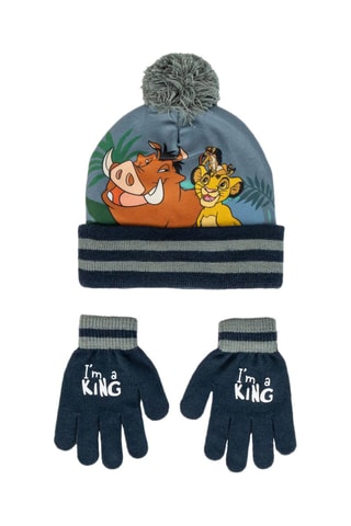 Bonnet et gants Le Roi Lion Disney - Gris