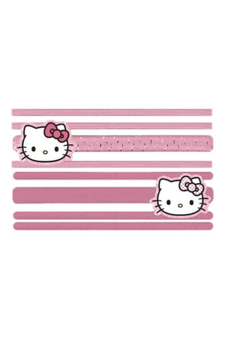 8 élastiques à cheveux Hello Kitty Sanrio - Fuchsia