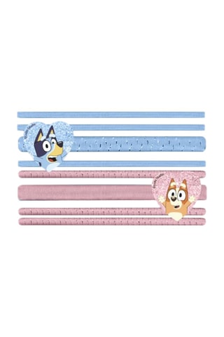 8 élastiques à cheveux Bluey et Bingo Bluey - Ciel