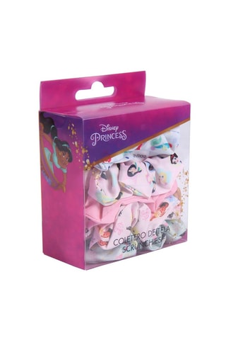 5 élastiques à cheveux Princesses Disney - Vert, ciel et rose