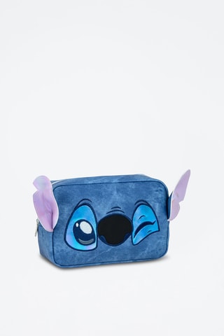 Trousse de toilette en jean Stitch Lilo et Stitch Disney - Bleu marine