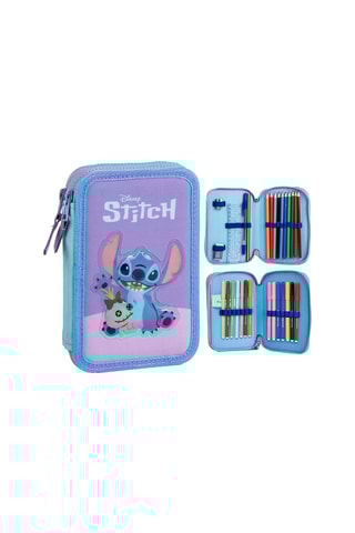 Gevuld Etui Stitch Lilo en Stitch Disney - 27-delig Paars