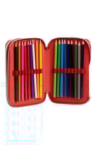 Gevuld Etui Spiderman Avengers Marvel - 44-delig Blauw 