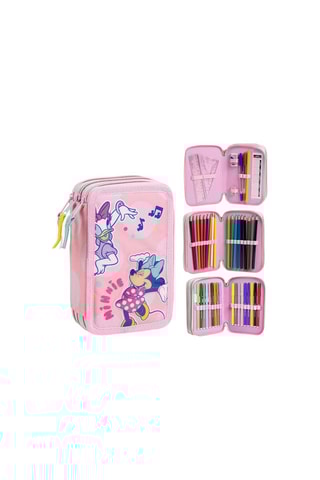 Gevuld Etui Minnie Disney - 44-delig Poederroze