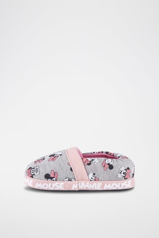 Chaussons Minnie Disney - Gris clair et rose