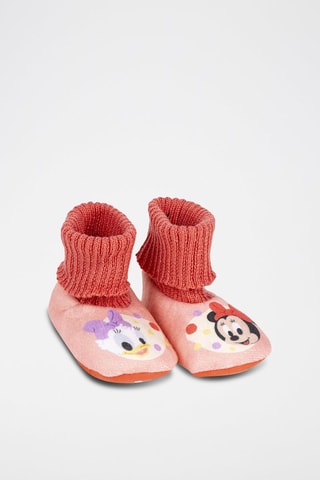 Chaussons Daisy et Minnie Disney - Vieux rose
