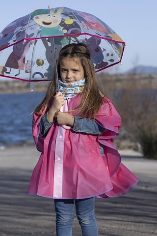 Parapluie canne Peppa Pig - Blanc