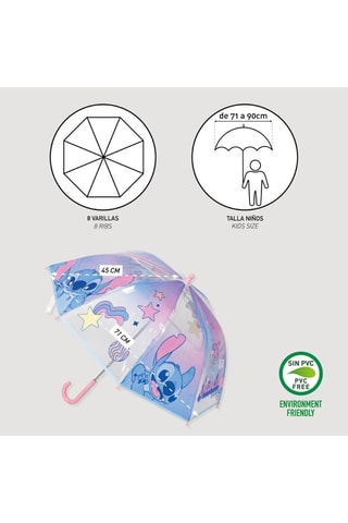 Parapluie cloche Stitch Lilo et Stitch Disney - Bleu et rose