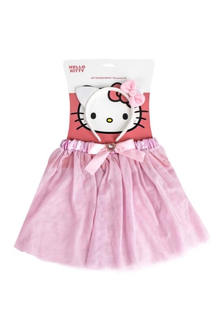 Serre-tête et jupe Hello Kitty - Rose