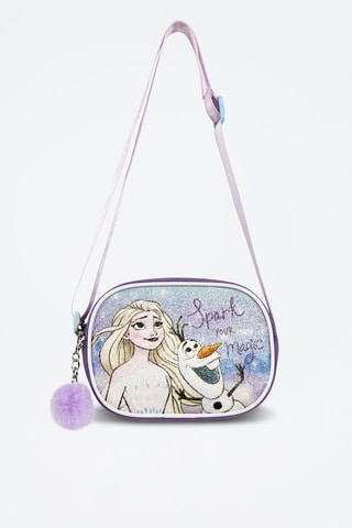 Sac bandoulière Elsa et Olaf La Reine des Neiges Disney - Mauve