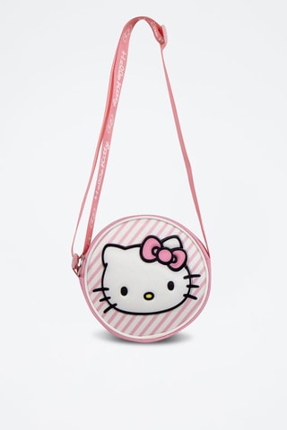 Sac bandoulière Hello Kitty Sanrio - Blanc et rose poudré